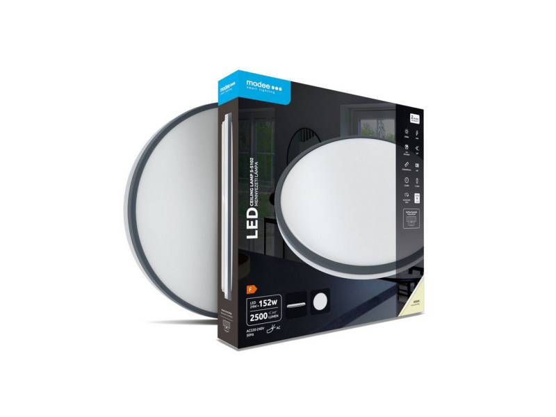 Modee Smart Lighting Deckenleuchten LED Deckenleuchte Deckenlampe Schwarz Rahmen Neutralweiß Ø 33,5 cm, Neutralweiß Modee Smart Lighting Deckenleuchten LED Deckenleuchte Deckenlampe Schwarz Rahmen Neutralweiß Ø 33,5 cm, Neutralweiß von Modee Smart Lighting