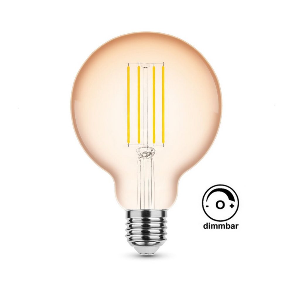 Aigostar LED-Leuchtmittel 4W Dimmbar LED Filament Nostalgie Retro Design, Warmweiß, Kelvin Aigostar LED-Leuchtmittel 4W Dimmbar LED Filament Nostalgie Retro Design, Warmweiß, Kelvin von Aigostar