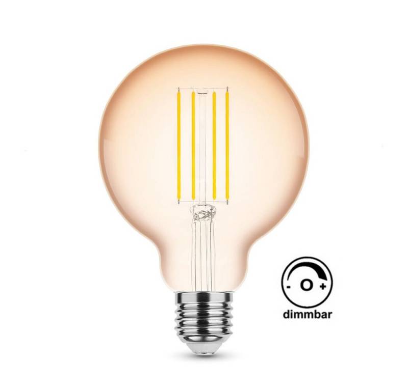 Aigostar LED-Leuchtmittel 4W Dimmbar LED Filament Nostalgie Retro Design, Warmweiß, Kelvin von Aigostar
