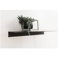 Handgemachtes Schwebendes Regal Aus Metall Industrieller Moderner Stahl | 24 cm Tief von ModelLineDesign