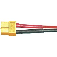 Modelcraft Akku Anschlusskabel [1x XT60-Buchse - 1x offene Kabelenden] 10.00cm 4.0mm² 58368-10 von Modelcraft
