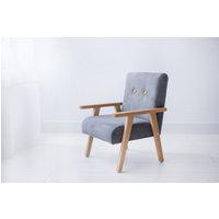 Modern Mini Kindersessel Für Kinderzimmer, Farbe Grau von ModelinaHome