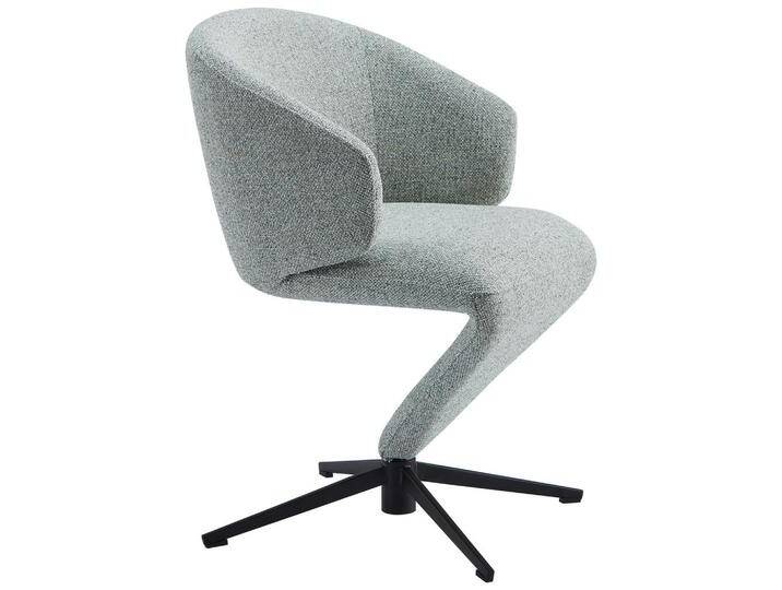 Moderano ARMLEHNSTUHL, Olivgrün, Metall, Drehkreuz, 62x82x62 cm, Sitzfläche 360° drehbar, automatische Rückholfunktion, Esszimmer, Stühle, von Moderano