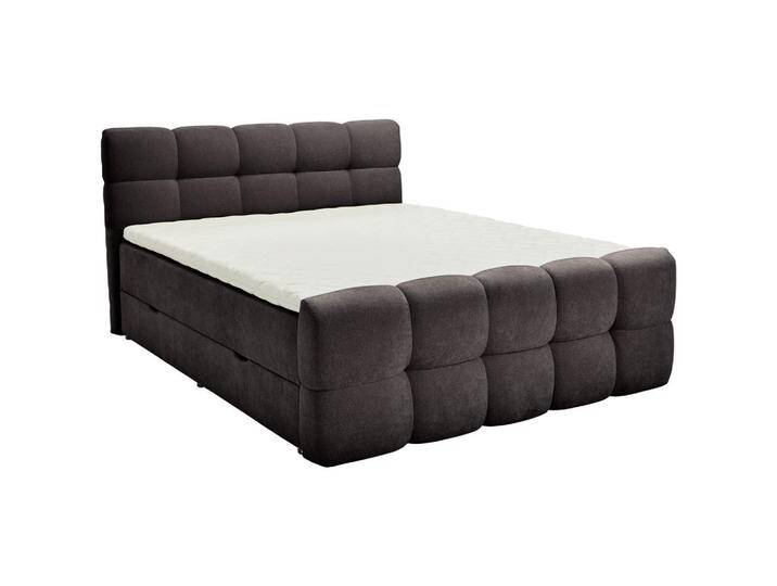 Moderano BOXBETT, Anthrazit, Tanne, Hartholz, H3 + H4, 5-Zonen, Höhe ca. 24 cm, 180x200 cm, gepolstertes Kopfteil, Topper durchgehend, Moderano BOXBETT, Anthrazit, Tanne, Hartholz, H3 + H4, 5-Zonen, Höhe ca. 24 cm, 180x200 cm, gepolstertes Kopfteil, Topper durchgehend, von Moderano