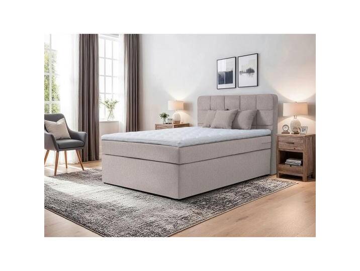 Moderano BOXSPRINGBETT, Beige, H3, Höhe ca. 18 cm, 120x200 cm, Bettkasten, gepolstertes Kopfteil, Stoffauswahl, in verschiedenen Größen erhältlich, Moderano BOXSPRINGBETT, Beige, H3, Höhe ca. 18 cm, 120x200 cm, Bettkasten, gepolstertes Kopfteil, Stoffauswahl, in verschiedenen Größen erhältlich, von Moderano