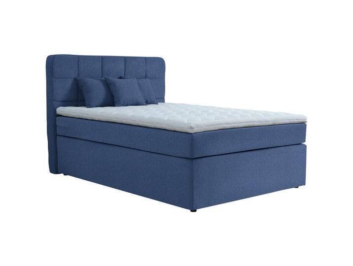 Moderano BOXSPRINGBETT, Blau, H4, Höhe ca. 18 cm, 120x200 cm, Bettkasten, gepolstertes Kopfteil, Stoffauswahl, in verschiedenen Größen erhältlich, Moderano BOXSPRINGBETT, Blau, H4, Höhe ca. 18 cm, 120x200 cm, Bettkasten, gepolstertes Kopfteil, Stoffauswahl, in verschiedenen Größen erhältlich, von Moderano