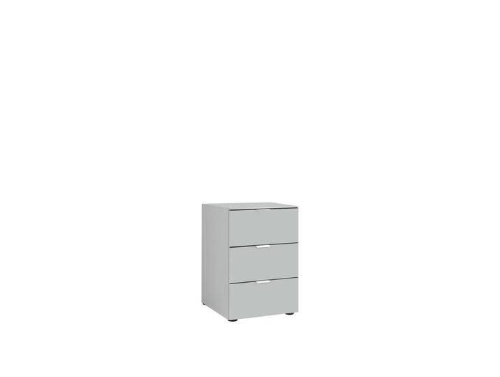 Moderano NACHTSCHRANK, Grau, Kunststoff, 3 Schubladen, 40x58x40 cm, Blauer Engel, Goldenes M, BQ - Bündnis für Qualität, Made in Germany, von Moderano