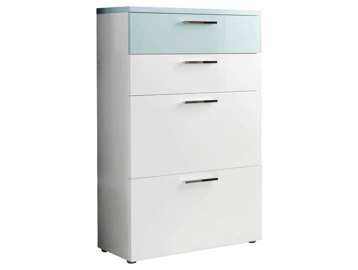 Moderano SCHUHSCHRANK, Weiß, Mintgrün, 4 Fächer, 2 Schubladen, 81x126x35 cm, Garderobe, Schuhaufbewahrung, Schuhschränke Moderano SCHUHSCHRANK, Weiß, Mintgrün, 4 Fächer, 2 Schubladen, 81x126x35 cm, Garderobe, Schuhaufbewahrung, Schuhschränke von Moderano