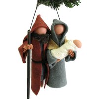 Krippe Christbaumschmuck - Jesus, Maria Und Joseph, Wäscheklammer Ornament, Wollfilz, Klammerpuppe, Heilige Familie, Ornament Börse Krippe Christbaumschmuck - Jesus, Maria Und Joseph, Wäscheklammer Ornament, Wollfilz, Klammerpuppe, Heilige Familie, Ornament Börse von ModerationCorner
