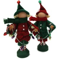 Weihnachtself Ornament Deck The Halls, Wäscheklammer Ornament, Peg Doll, Weihnachtsmann Helfer, Börse, Wichtel, Nordpol Elf von ModerationCorner