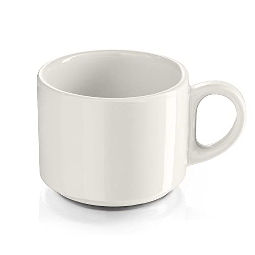 Modermo Prima Porzellantasse Stapelbar | Kapazität von 200 ml | Weiße Teetasse | Tassen Elegante Getränke | Schönes Becher | Porzellan Zeitgenössische Kaffeetasse | Becher Geeignet Für Tee Wassersaft Modermo Prima Porzellantasse Stapelbar | Kapazität von 200 ml | Weiße Teetasse | Tassen Elegante Getränke | Schönes Becher | Porzellan Zeitgenössische Kaffeetasse | Becher Geeignet Für Tee Wassersaft von Forgast