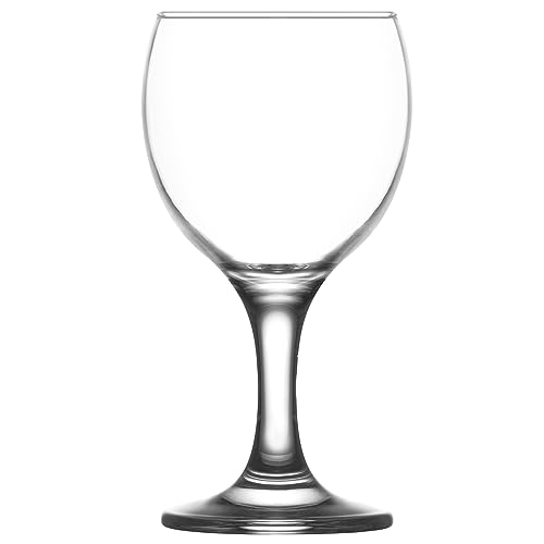 Modermo Weißweingläs 0,170 l MG002 Bistro | Weinglas | Kelch mit Gezogenem Stiel | Weingläser Spülmaschinenfes | für Getränke | Abendessen | Essen | Glänzendes Glas | Transparent | Höchste Qualität von Forgast