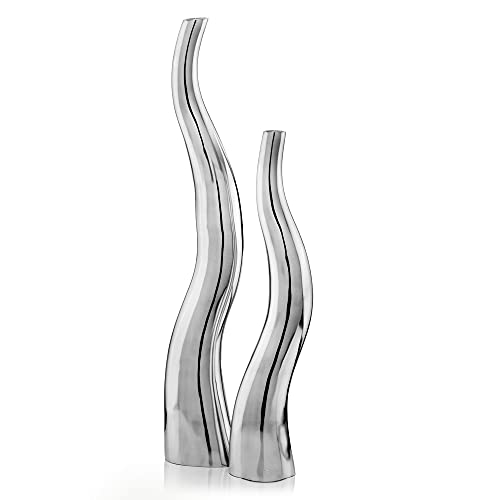 Curva Tall Wiggly Vases Set of 2 von Modern Day Accents