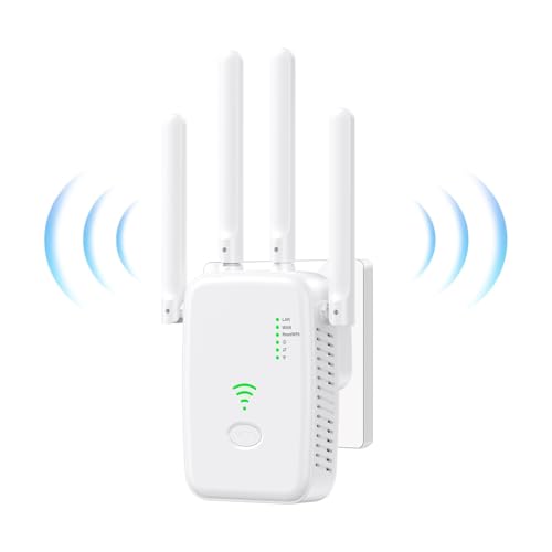 HIWARE WiFi-Repeater, Leistungsstarker WiFi-Verstärker für Zuhause und Büro, 300 Mbps 2,4 GHz mit LAN-Anschluss, unterstützt Repeater/Router/AP-Modus von Modern Innovations