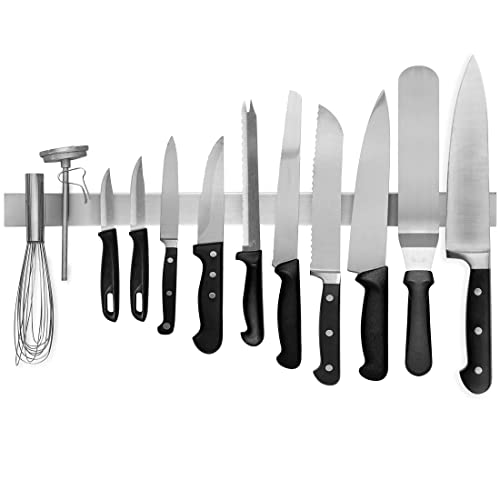 Modern Innovations Magnetischer Messerstab aus Edelstahl, 61 cm, vielseitig einsetzbar, als Messerhalter, Magnetleiste, Küchenutensilienhalter, Werkzeughalter, Kunstbedarf-Organizer und Heim-Organizer Modern Innovations Magnetischer Messerstab aus Edelstahl, 61 cm, vielseitig einsetzbar, als Messerhalter, Magnetleiste, Küchenutensilienhalter, Werkzeughalter, Kunstbedarf-Organizer und Heim-Organizer von Modern Innovations