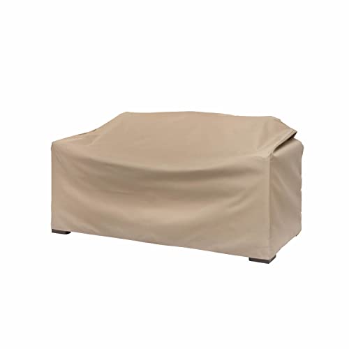 MODERN LEISURE® Basics Terrassen-Loveseat-Abdeckung, 139,7 cm L x 83,8 cm B x 96,5 cm H, Khaki von Modern Leisure