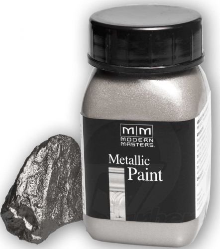 MODERN MASTERS METALLIC PAINT - silber / silver 946ml - Silberfarbe Silberlack - Metalleffektfarbe Metallfarbe von Modern Masters