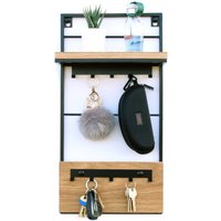 Metal Shelf - Wall Organizer, Aufhänger Für Schlüssel, Post, Brille, Blumen, Fotos 19cm X von ModernClock