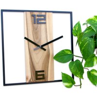 Metalluhr - Nussbaum, Holzuhr, Loft Unikat Uhr Limited Edition 33cm - 12, 99" von ModernClock