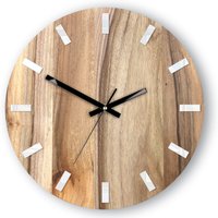 Zegar Ścienny 100% Walnussbaum - Orzechowy- Unikalny Zegar Ścienny- Cichy von ModernClock