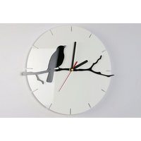 Zegar Ścienny Bird Nowoczesny Zegar Duży Prezent Dekoracja Ścienna Unikalne Zegary Ścienne von ModernClock