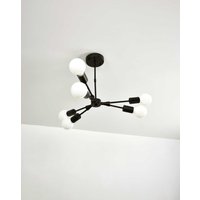 6 Light Y Spoke - Moderne Deckenbefestigung Schwarze Deckenleuchte von ModernLightingDesign