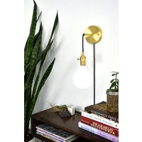 Plug in Verstellbare Wandleuchte - Custom Finish Led Oder Antike Glühbirnen Schlafzimmer Beleuchtung Nachttisch Lampe von ModernLightingDesign