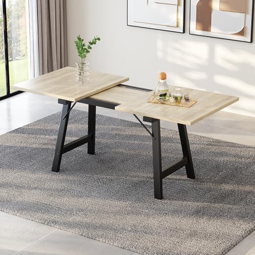 ModernLuxe Ausziehbarer Esstisch 140/180 cm – Flexibler Holztisch für 4-6 Personen, stabiles Metallgestell, modernes Design in Naturfarbe für Esszimmer & Küche ModernLuxe Ausziehbarer Esstisch 140/180 cm – Flexibler Holztisch für 4-6 Personen, stabiles Metallgestell, modernes Design in Naturfarbe für Esszimmer & Küche von ModernLuxe