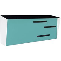 Moderner Briefkasten | Mid Century Modern Horizontales Schwarz, Weiß, Rotkehlchen Ei von ModernMailbox