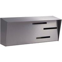 Moderner Briefkasten | Mid Century Modern Horizontales Silber von ModernMailbox