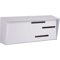 Moderner Briefkasten | Mid Century Modern Horizontales Weiß von ModernMailbox