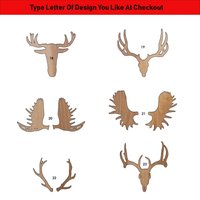 Geweih Hirsche Bucks Fawns Unvollendete Holz Ausschnitte Formen Große & Kleine Größen Geweih Hirsche Bucks Fawns Unvollendete Holz Ausschnitte Formen Große & Kleine Größen von ModernMapCutOuts