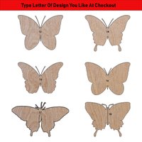 Schmetterling Blutwurm Fliegen Und Sitzen Unvollendete Holz Ausschnitte Formen Große & Kleine Größen von ModernMapCutOuts