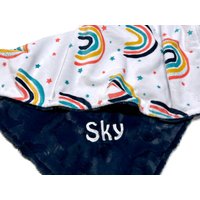 Regenbogen Babydecke, Personalisierte Babydecke Oder Lovey, Neugeborenes Mädchen Neugeborene Junge, Baby Shower Geschenk, Baby Regenbogen Babydecke, Personalisierte Babydecke Oder Lovey, Neugeborenes Mädchen Neugeborene Junge, Baby Shower Geschenk, Baby von ModernMommaHandmade