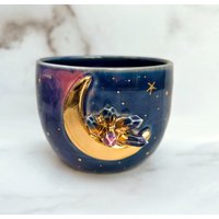 Crystal Lunar Galaxy Planter Mit 22K Gold Von Naomi Singer, Modern Mud Crystal Lunar Galaxy Planter Mit 22K Gold Von Naomi Singer, Modern Mud von ModernMud