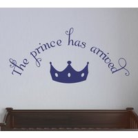 Willkommen Prinz Wand Aufkleber | Vinyl Prince Crown Baby Und Kinderzimmer Wand-Dekor Dekor Kind138Np von ModernStickerCo