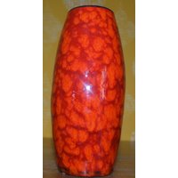 Grosse Vintage Vase Von Scheurich Model 522/18 Fat Lava Space Age 70Er Jahre Orange Seventies Retro Mid Century von ModernVintageProjekt