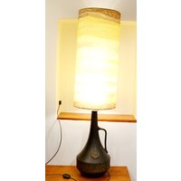 Schöne Hochwertige Vintage Steh Lampe Braun /Gelb Aus Den 70Er Jahre Seventies Retro Mid Century Space Age Lamb Shabby Chic Landhausstil von ModernVintageProjekt