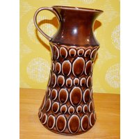 Schöne Vintage Keramik Vase Von Jasba Aus Den 70Er Jahren Braun Modell 603 13/35 Seventies Space Age Mid Century Shabby Chic Landhausstil von ModernVintageProjekt