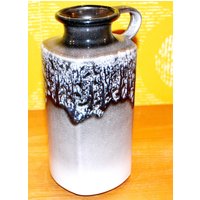Schöne Vintage Keramik Vase Von Veb Haldensleben Retro Mid Century Seventies 70S Space Age Ceramic Gdr von ModernVintageProjekt