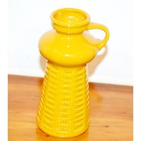 Schöne Vintage Vase Von Jasba Keramik Gelb Nr 310 70Er Jahre Blau Design Klassiker Space Age Seventies Retro Mid Century Wgk von ModernVintageProjekt