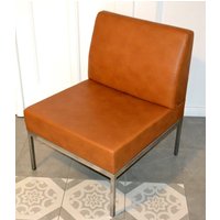 Schöner 70Er Jahre Vintage Lounge Sessel Braun/Silber Retro Mid Century Shabby Chic Landhausstil von ModernVintageProjekt