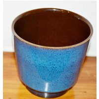 Schöner Vintage Keramik Blumentopf 70Er Jahre 14cmx14cm Blau Retro Mid Century Space Age Ceramic Schöner Vintage Keramik Blumentopf 70Er Jahre 14cmx14cm Blau Retro Mid Century Space Age Ceramic von ModernVintageProjekt