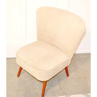 Sehr Formschöner Cocktail Sessel Beige /Braun Fifties 50Er Jahre Retro Mid Century Rockabilly Shabby Chic Landhausstil von ModernVintageProjekt