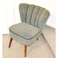Sehr Formschöner Cocktail Sessel Rot /Braun Fifties 50Er Jahre Retro Mid Century Rockabilly Shabby Chic Landhausstil von ModernVintageProjekt