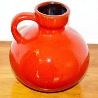 Sehr Schöne Keramik Vintage Vase Rot/Orange 70Er Jahre Retro Mid Century Seventies Space Sehr Schöne Keramik Vintage Vase Rot/Orange 70Er Jahre Retro Mid Century Seventies Space von ModernVintageProjekt