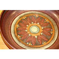 Vintage Anbietschale Von Kmk Braun/Gelb 70Er Jahre Retro Mid Century Shabby Chic Landhausstil Seventies von ModernVintageProjekt