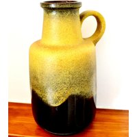 Vintage Boden Vase Von Scheurich Modell 108/40 West German Keramik 70Er Jahre Retro Mid Century Fat Lava Shabby Chic Landhausstil von ModernVintageProjekt