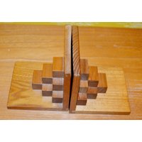 Vintage Buchstützen 60Er Jahre Mid Century Bookends Retro Landhausstil Shabby Chic von ModernVintageProjekt