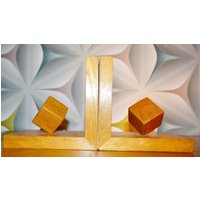 Vintage Buchstützen 60Er Jahre Mid Century Bookends Retro Würfel Dices von ModernVintageProjekt
